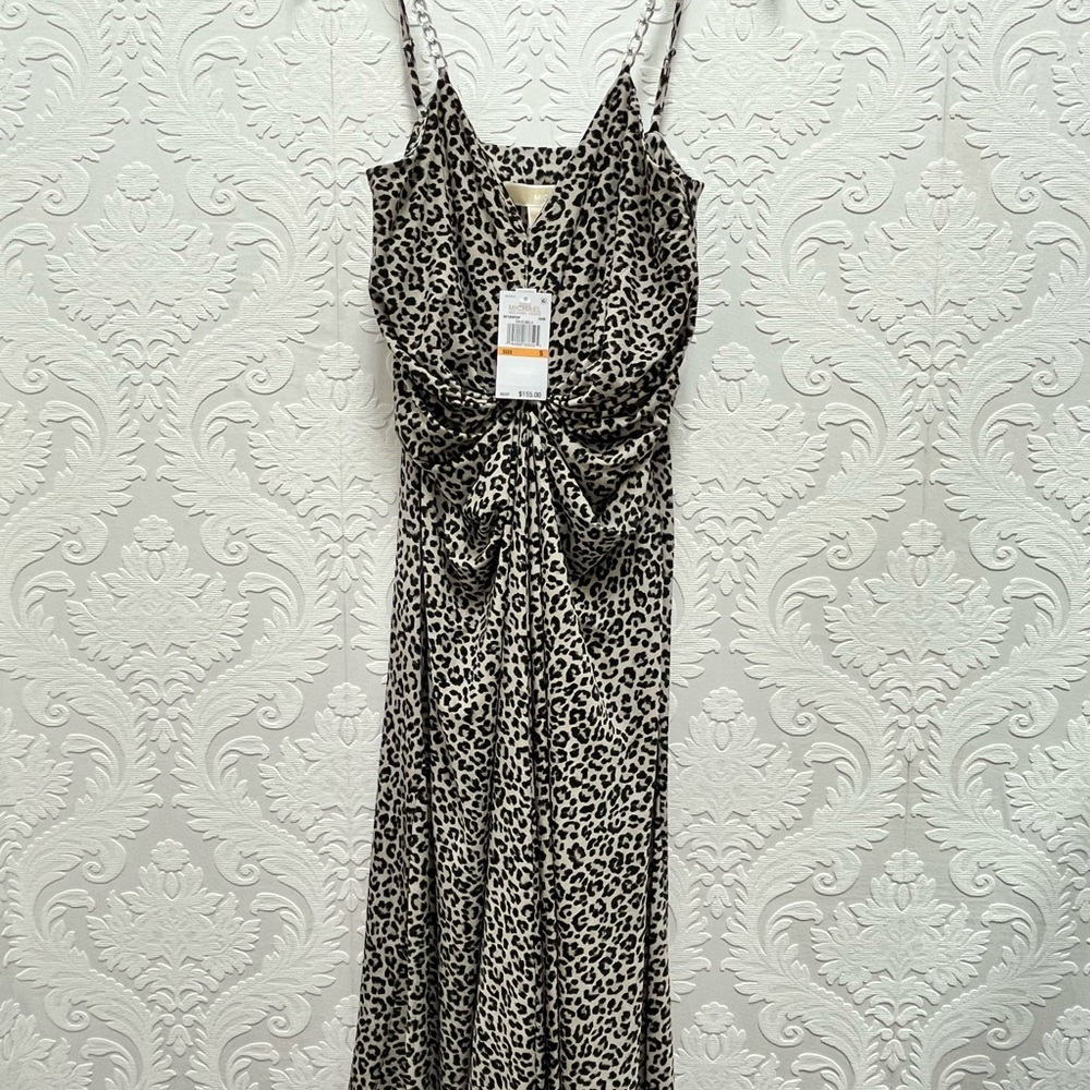 MICHAEL Michael Kors Leopard Print Maxi Dress for Cocktail Nights